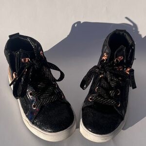 Black and Rosegold Sketchers